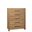 Joinery 5 Drawer Chest In Natural Oak