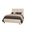 Joinery Queen Upholstered Bed In Ivory Cream and Natural Oak