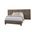 Joinery Queen Upholstered Wall Bed In Brindle Grey and Espresso Oak