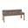 Joinery Upholstered Bench In Brindle Grey and Natural Oak