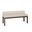 Joinery Upholstered Bench In Ivory Cream and Espresso Oak