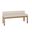 Joinery Upholstered Bench In Ivory Cream and Natural Oak