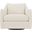 Joli Chenille Fabric Swivel Chair In Beige