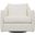 Joli Chenille Fabric Swivel Chair In White