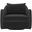 Joli Velvet Fabric Swivel Chair In Grey