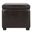 Jonathan Black and Brown Flip Top Ottoman