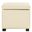Jonathan Black and Off White Flip Top Ottoman