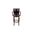 Jones Extra Tall Swivel Barstool In Cappuccino and Black