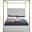 Jones Vegan Leather King Bed In White
