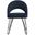 Jora Velvet Retro Dining Chair Set of 2 in Navy