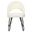 Jora Velvet Retro Side Chair Set of 2 in Cream