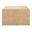 Jordana Square Plinth Indoor - Outdoor Patio Concrete Coffee Table In Travertine