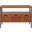 Joshua Antique Pewter and Dark Walnut 3-Drawer Console