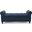 Journey Upholstered Bench with Storage, Diamond Tufted Seat and Flared Arm In Navy Blue