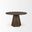 Jovani 48 Inch Solid Mango Wood Round Dining Table In Dark Brown