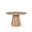 Jovani 48 Inch Solid Mango Wood Round Dining Table In Light Brown