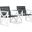 Jovanna Dark Slate Grey 2-Seat Bench