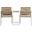 Jovanna White and Oak 2-Seat Bench