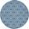 Jubilant Blue 5'3" x 5'3" Round Contemporary Area Rug