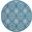 Jubilant Ivory and Blue 5'3" x 5'3" Round Farmhouse Area Rug