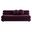 Jubilee Modular Performance Velvet Armless Loveseat In Mulberry