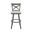 Julia 26 Inch Counter Height Swivel Stool In Firestone Grey and Irish Mist