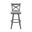 Julia 30 Inch Bar Height Swivel Stool In Firestone Grey and Charcoal Gray