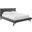 Julia Gray Queen Biscuit Tufted Performance Velvet Platform Bed