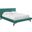 Julia Teal Queen Biscuit Tufted Performance Velvet Platform Bed
