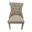 Julia Tufted Back Upholstered Chair - Set of 2 In Natural Driftwood and Linen Upholstery