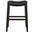 Julian 26 Inch Faux Leather Seat Counter-Height Wood Barstool In Espresso and Black