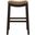 Julian 31 Inch Faux Leather Seat Bar-Height Wood Barstool In Espresso and Tan