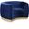 Julian Velvet Chair In Navy/Gold