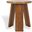Julianna Wood Accent Table In Rustic Oak