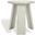 Julianna Wood Accent Table In White Wash
