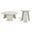 Julianna Wood Occasional Table Set In White Wash