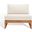 Julianne Teak Patio Chair In Natural And Beige