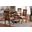 Julie Modern and Contemporary Grey Fabric Upholstered and Walnut Brown Finished Wood 5-Piece Dining Set