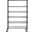 Juliet 6 Tier Heavy Duty Shelve in Black
