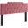 Juliet Tufted King/California King Performance Velvet Headboard In Dusty Rose