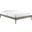 June Full Wood Platform Bed Frame In Gray