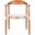 Juneau Leather Woven Accent Chair in White