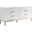 Junior 64 Inch Transitional Wood Sideboard In White And Gold