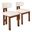Juno Acacia Wood Dining Chair Set of 2 In Natural