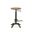 Justin Adjustable Barstool In Chestnut Seat and Industrial Base