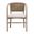 Juxtaposition Accent Chair In Bisque and Natural Gray Oak - Set of 2