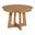 Kafe 44 Inch Round Pedestal Table In Cappuccino