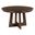 Kafe 54 Inch Round Pedestal Table In Mocha