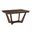Kafe 60 Inch Rectangular Trestle Table In Mocha