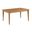 Kafe 60 Inch Rectangular Leg Table In Cappuccino